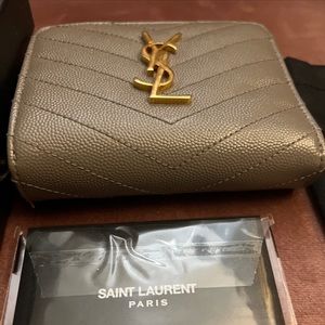 Saint Laurent Monogram Matelasse Leather Wallet